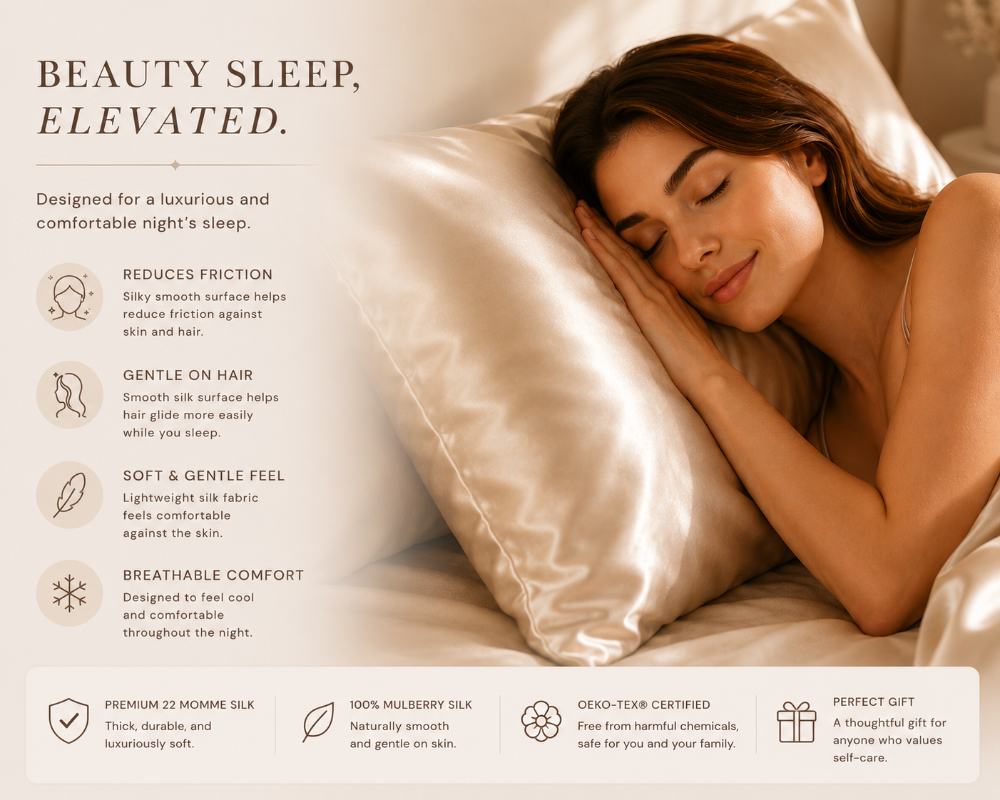 Beauty Sleep Silk Pillowcase