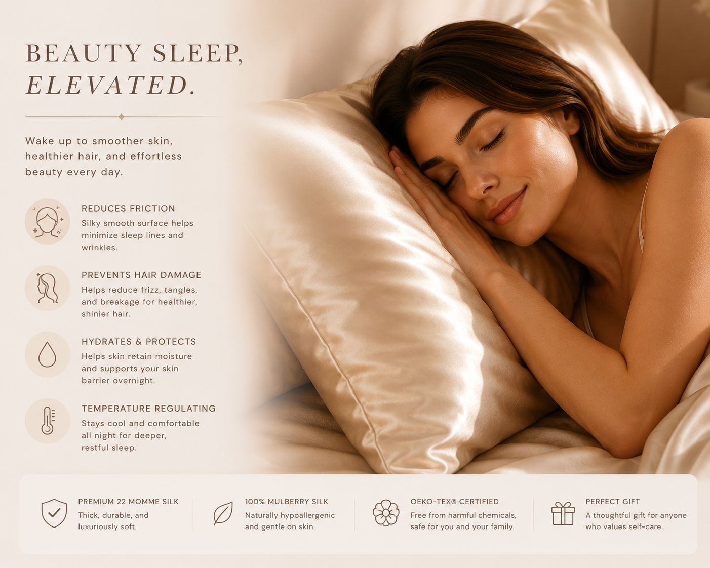 Beauty Sleep Silk Pillowcase